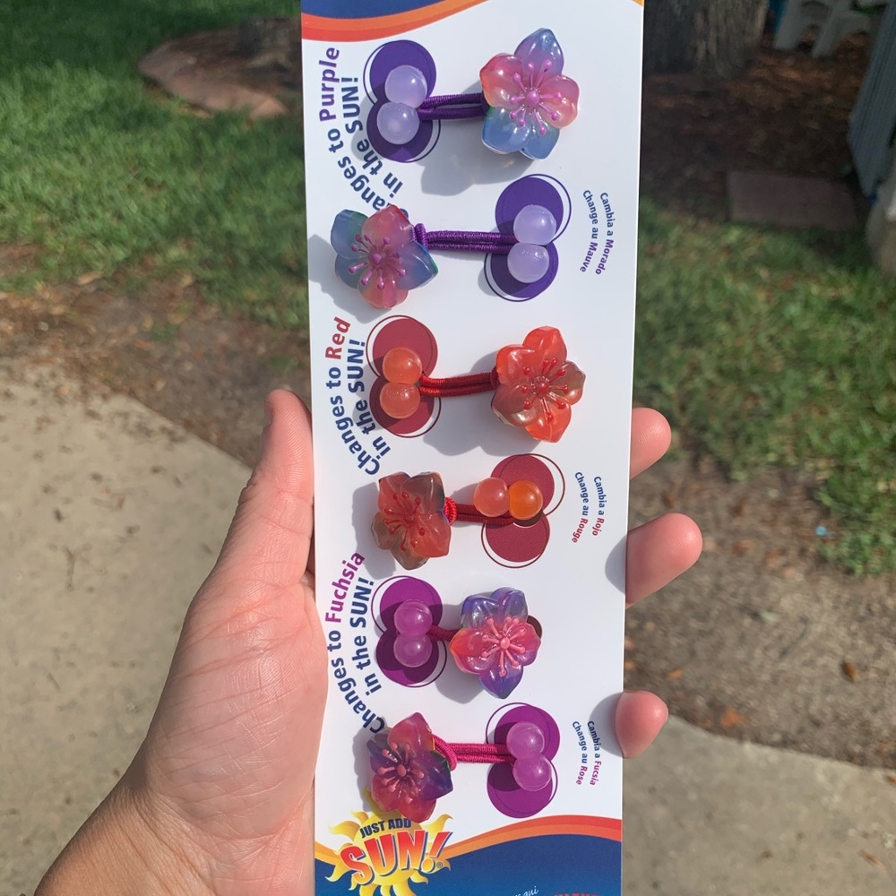 Del sol color changing hair ties